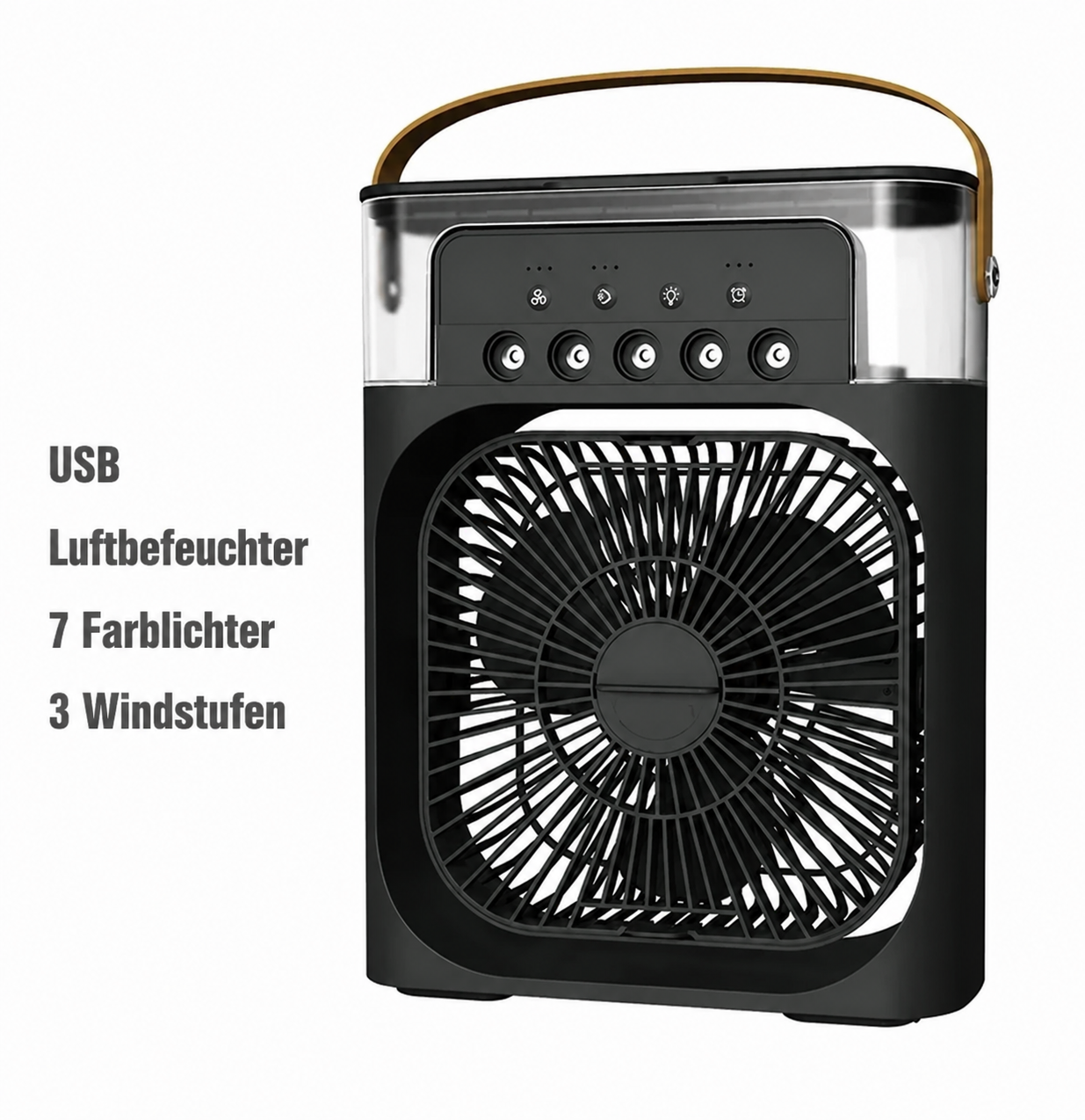 New 3-in-1 Fan, Air Conditioner, Household Mini Air Cooler, LED Night Light, Portable Humidifier, Air Adjustment Fan, Office and Home Fan