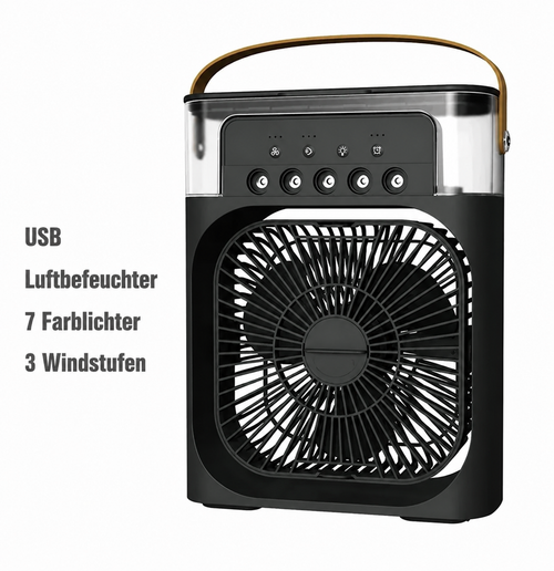 New 3-in-1 Fan, Air Conditioner, Household Mini Air Cooler, LED Night Light, Portable Humidifier, Air Adjustment Fan, Office and Home Fan