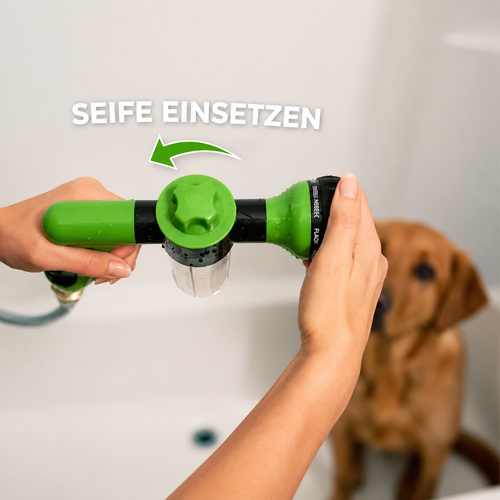 Hochdruck-Sprühdüse, Schlauch, Hundedusche, Pistole, 3-Modus, verstellbar