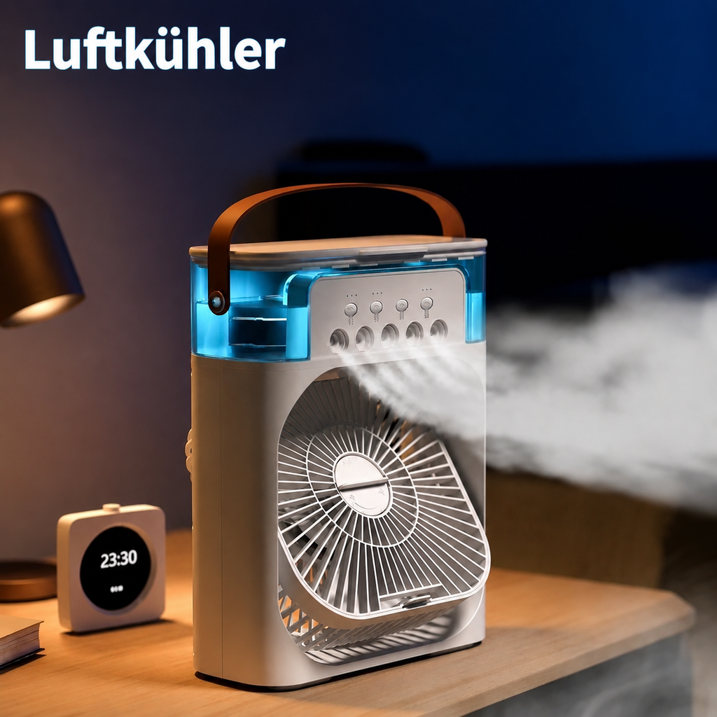 New 3-in-1 Fan, Air Conditioner, Household Mini Air Cooler, LED Night Light, Portable Humidifier, Air Adjustment Fan, Office and Home Fan