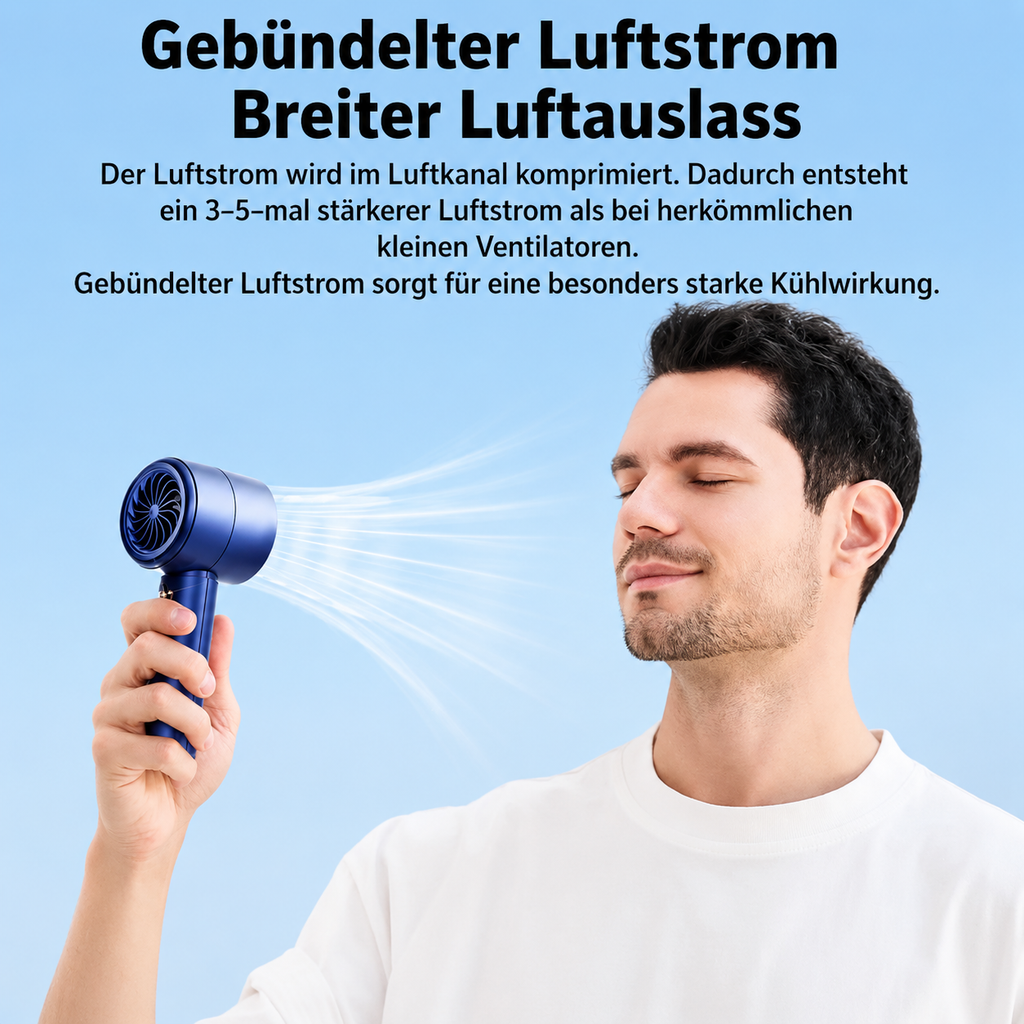 Portable Mini Handheld Fan with USB Fast Charging Function