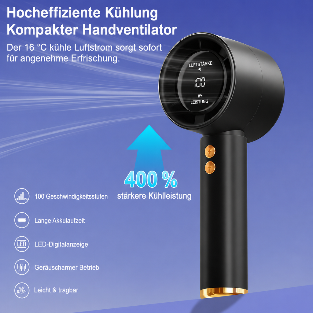 Portable Mini Handheld Fan with USB Fast Charging Function