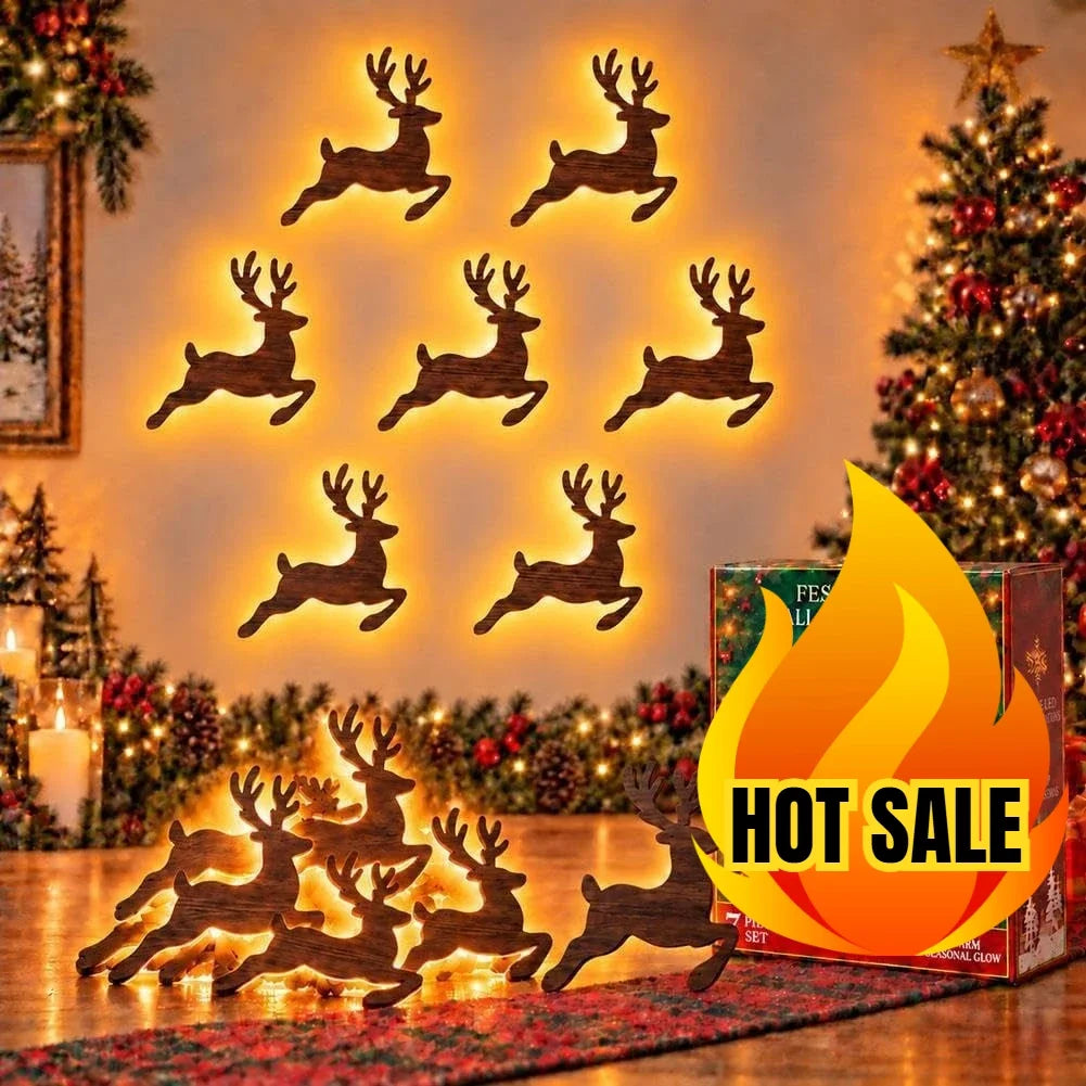 Beleuchtete 3D-Weihnachtswanddekoration
